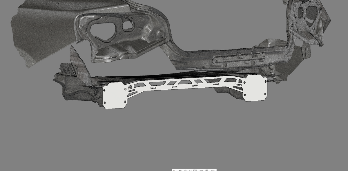 GT86 rear chassis leg reinforcment plates
